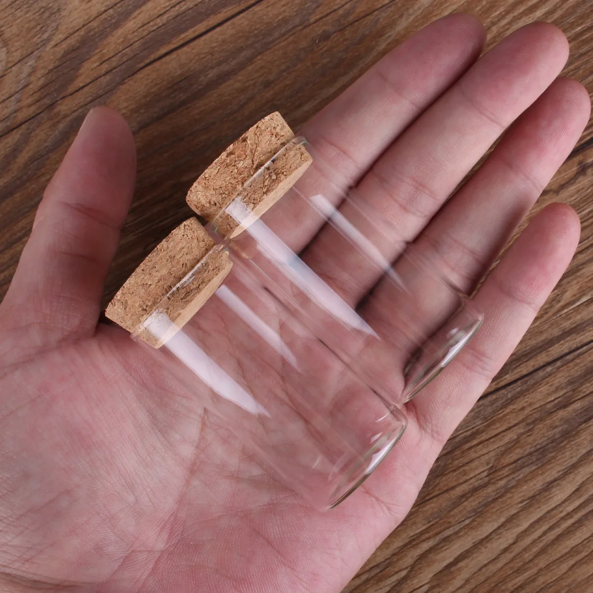

48 Pieces 25ml Test Tubes with Cork Lids 30*60mm 25ml Glass bottles Jars