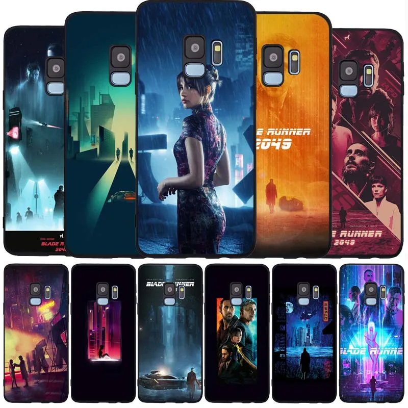 Blade Runner 2049 черный мягкий чехол для телефона с изображением цветов Samsung S20 S10 S9 S8 S7 edge