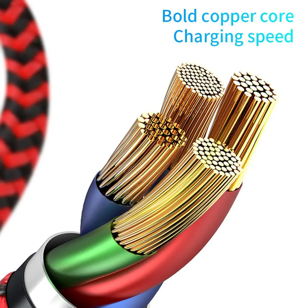 KISSCASE 3 в 1 USB кабель для мобильного телефона Micro usb type C зарядного устройства iPhone