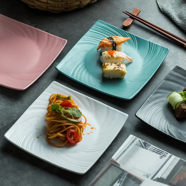 

Скандинавская кухонная тарелка, твердые торты, фрукты, десерты, суши, столы, паста, столовая сервировочная посуда