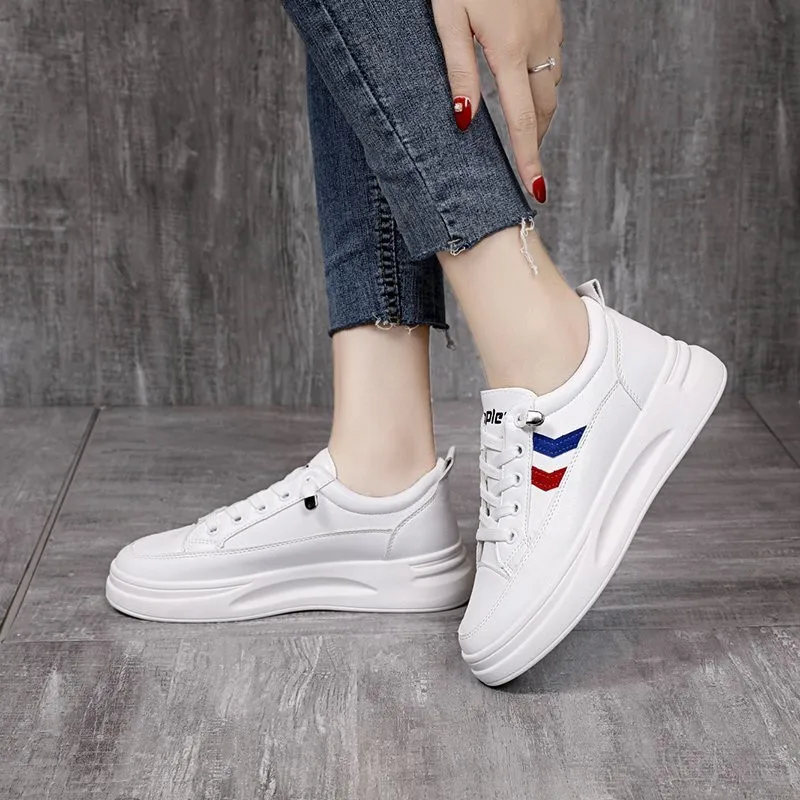 

2020 Hot Flats Woman Sneakers Women's Shoes Ladies Casual Breathable Female Vulcanized Shoes Lace Up Woman Comfort Walking Shoes