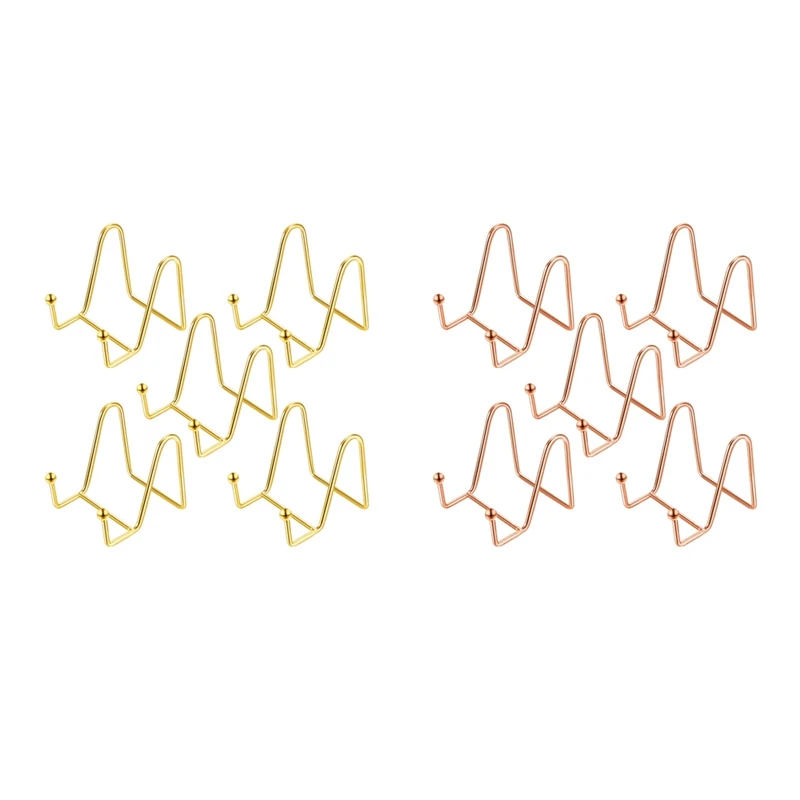 

5 Pack Easel Display Stands Decorative Plate Stand Display Holder Picture Frame Stand