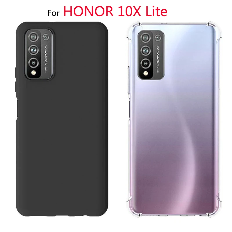 

HONOR 10X Lite Transparent TPU Phone Case on Huawei honor 10X lite DNN-LX9 Soft Silicon Full Matte Cases HONOR 10X Light Cover