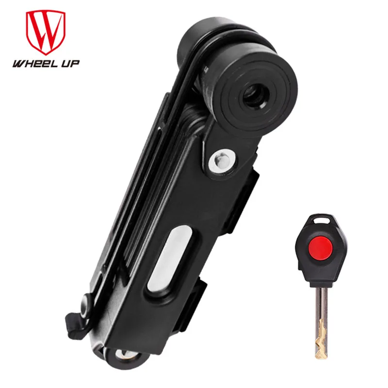 

WHeeL UP Bike Bicycle Lock Mini Portable High Security Drill Resistant Folding Lock Anti Theft Cylinder MTB Bicycle Accessories