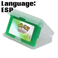 1 Видеоигры картридж 32 битовый игровой консоли карты Poke игры серии Изумрудный FireRed LeafGreen США/ЕС/ESP/GRE версия Английский язык - Цвет: 1