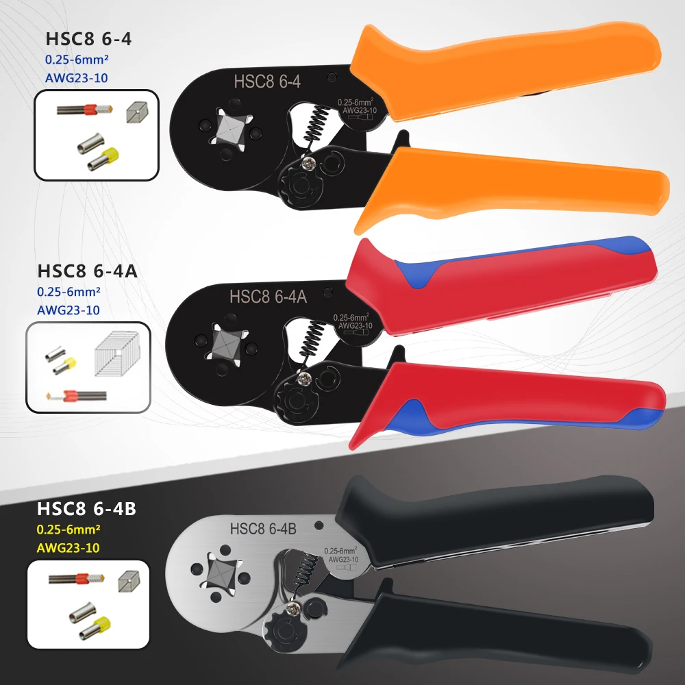 

Электрический мини-зажим 23-7AWG 6-4A с коробкой 2340 шт. 0,25-6 мм2, высокоточный набор приспособлений для трубных клемм, инструмент для прессования