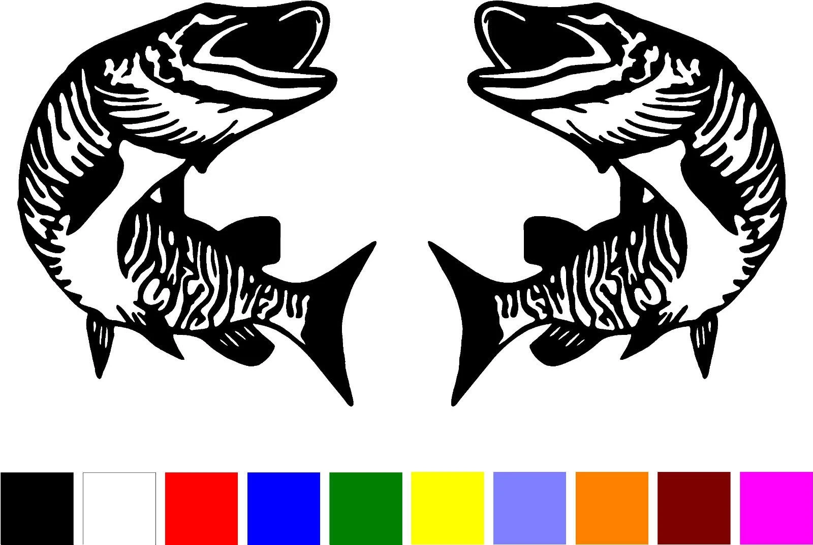 

2 шт., виниловые наклейки для рыбалки, лодки