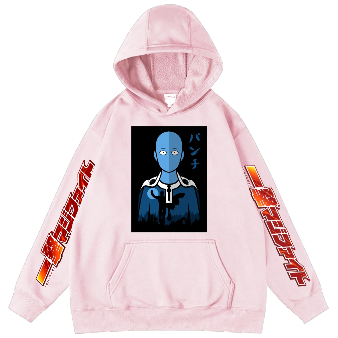 

One Punch Man Anime Fun Print Sweatshirt Mens Unisex Harajuku Pullovers Hoodie Letter Long Sleeve Boy Hooded Teen Hoodies Tops