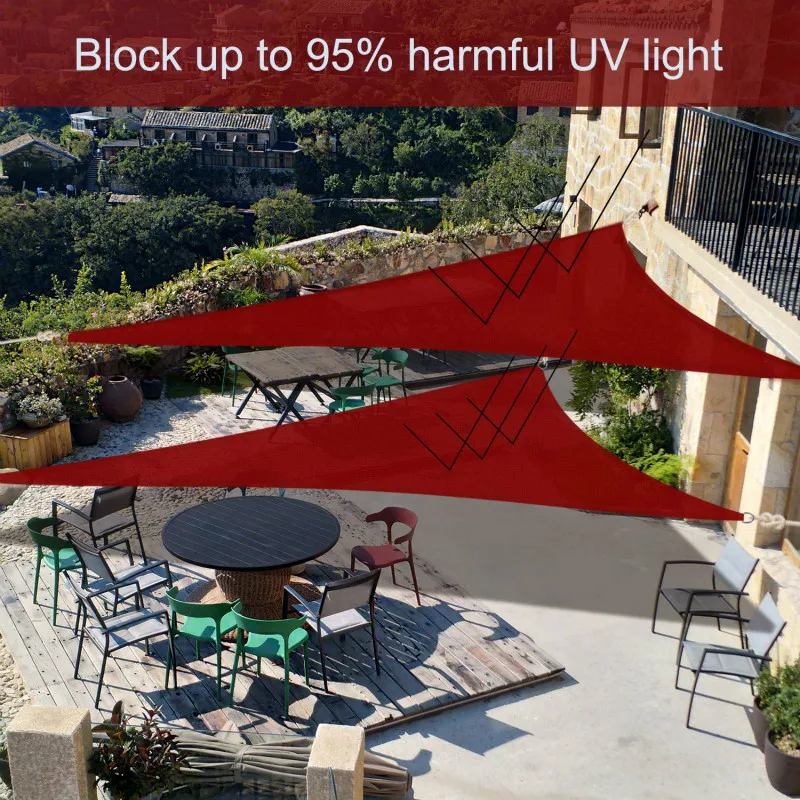 Треугольный солнцезащитный тент водостойкий навес для кемпинга