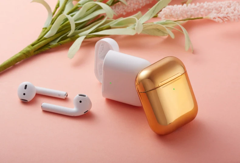 Роскошный защитный чехол для Airpods 2& 1, противоударный чехол с защитой от отпечатков пальцев для Air Pods 2, покрытие для наушников