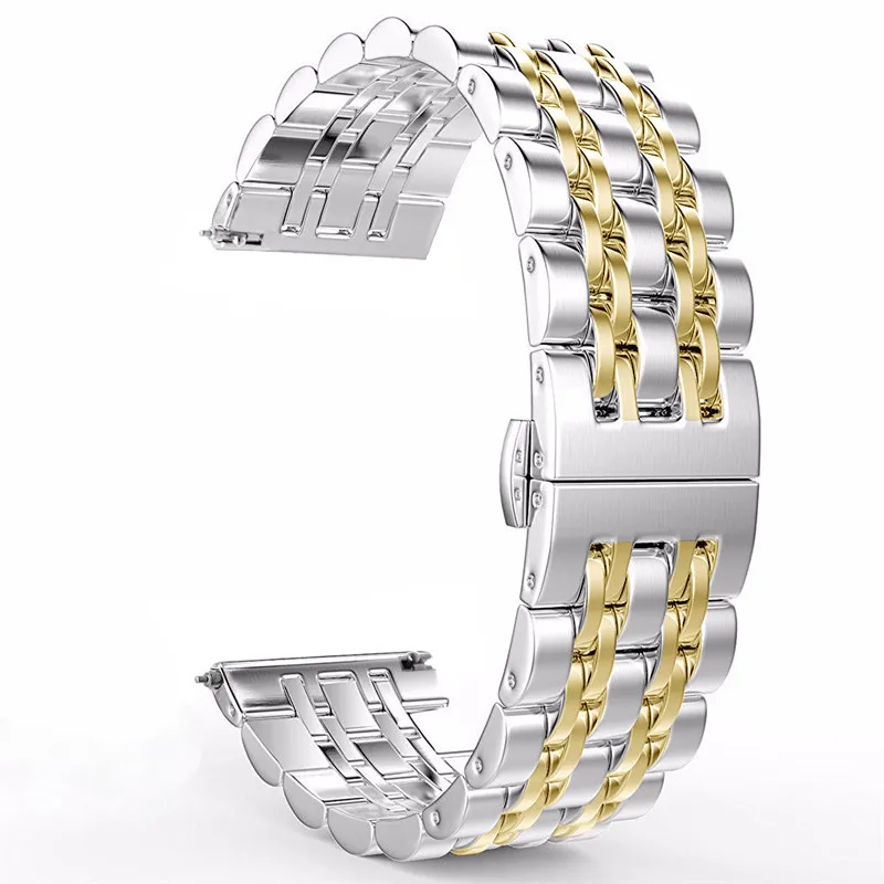 Браслет из нержавеющей стали для часов Samsung Galaxy Watch, 42 мм, 46 мм, Active 40 мм, 20 мм, 22 мм, классический ремешок для часов Gear S3/S2 от AliExpress WW