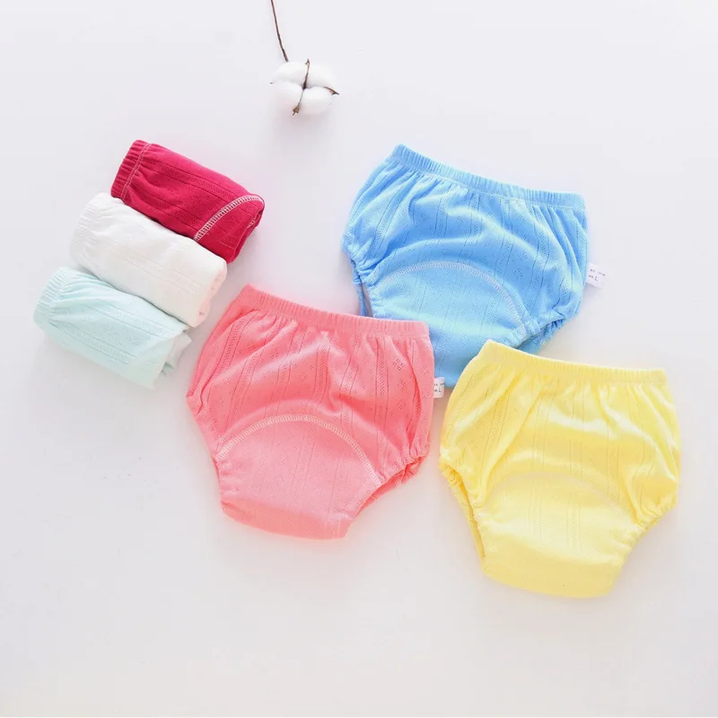 

3-piece set 0-18 kg wearable baby diapers or diapers washable and waterproof summer training reusable diapers summer hollow thin