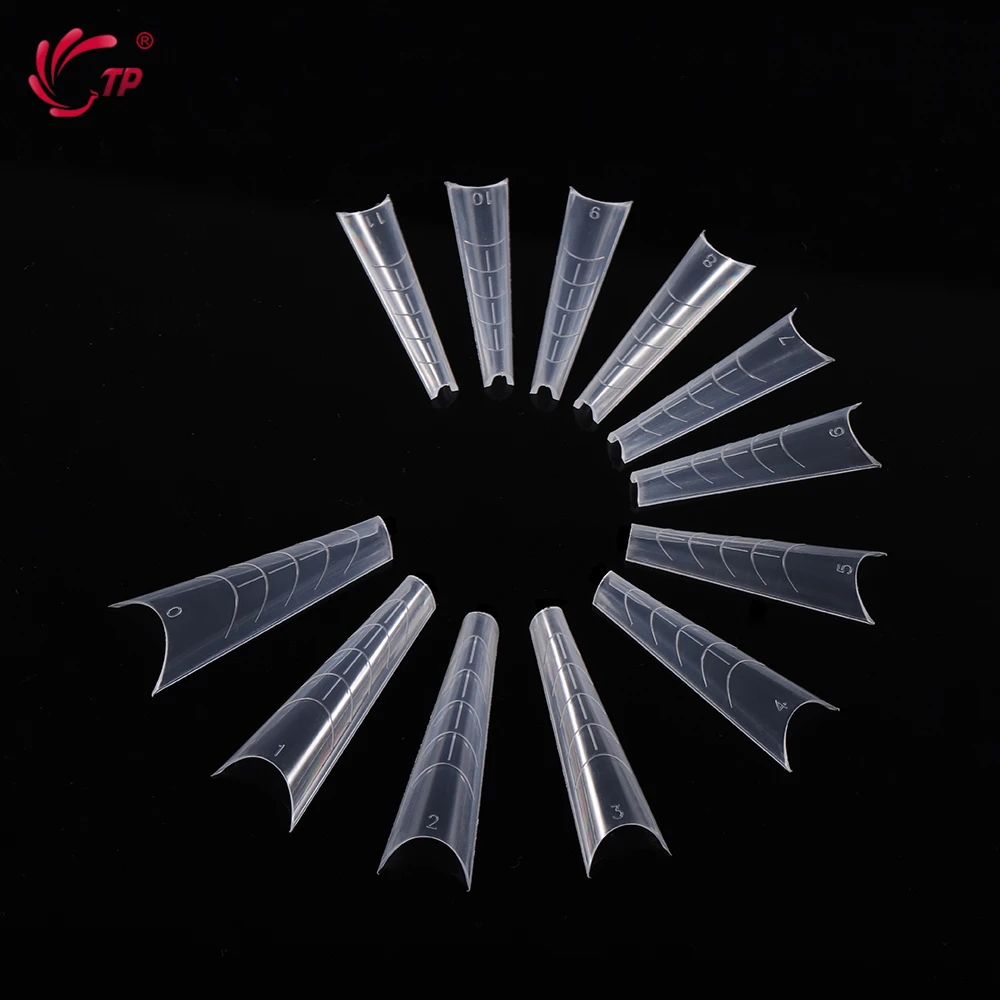 

TP Clear Dual Forms Nail System Full Cover Quick Building Gel Mold Tips Nail Extension Molds Upper Forms For Nails Tips