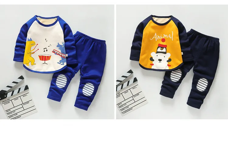 Autumn Children Clothing Girls Cartoon Casual Sports T-shirt Pants 2pcs/Set Winter Infant Outfit Kids Clothes Suit Tracksuits