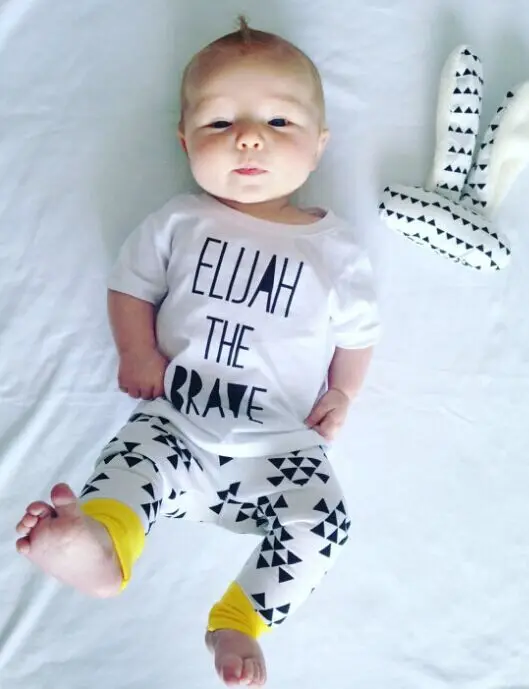 Комплект одежды для маленьких мальчиков Повседневная футболка и штаны