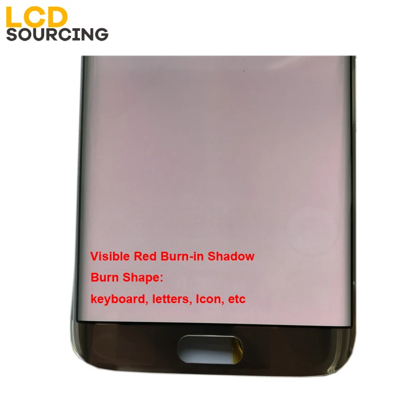 

AMOLED LCD For Samsung Galaxy S7 Edge G935 G935F G935FD Display LCD Touch Screen Digitizer Assembly Red Burn No / With Frame