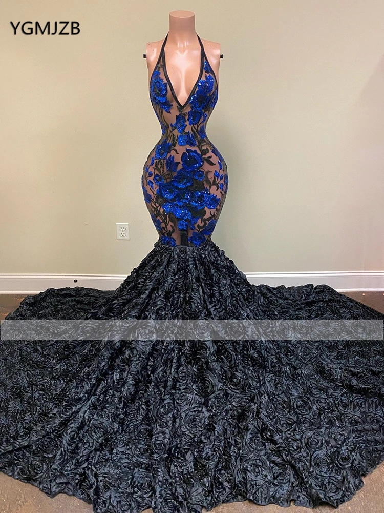 Женское длинное вечернее платье-русалка роскошное платье для выпускного вечера