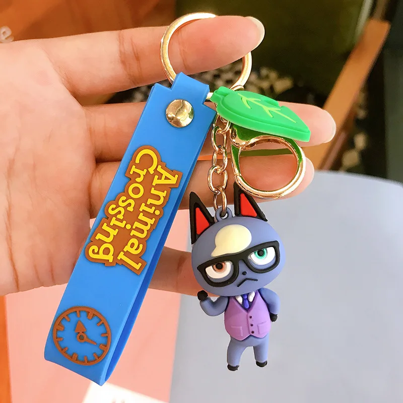 

New 2020 Animal Crossing Son Doll Car Keychain Korea Men Women Lovers Key Chain Pendant Keyring Accessories Best Gift Switch