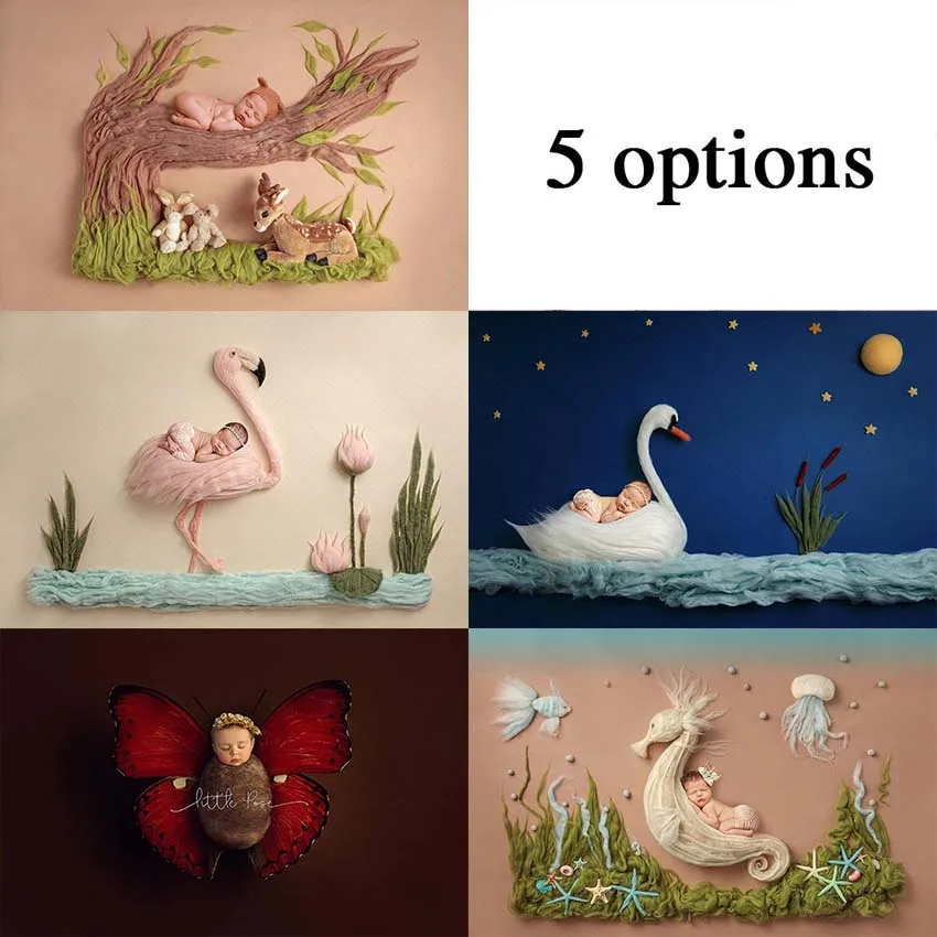 Фон для фотосъемки малышей с цветочным узором рисунком от магазина allenjoy