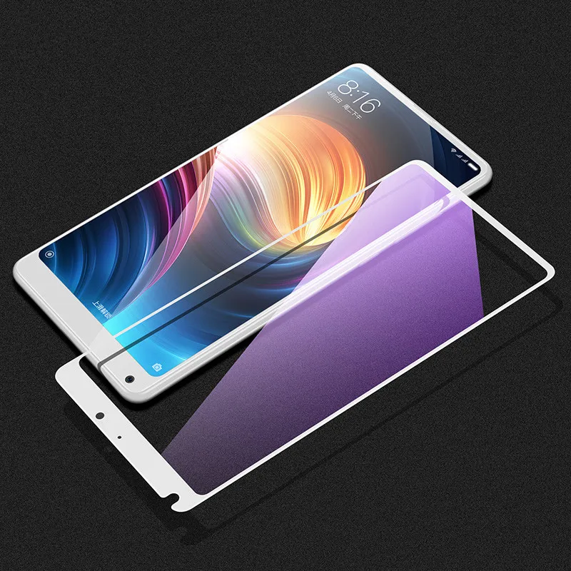 Anti blu-ray white ESR для xiaomi mi Mix 2 2S закаленное стекло 3D 9H анти Blu-Ray полное покрытие экрана телефона защитное стекло xiaomi mi x2s mi x 2 s - Цвет: Anti blu-ray white
