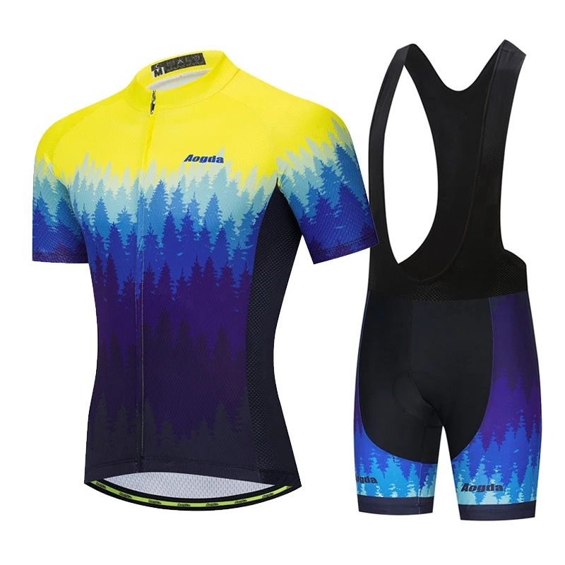 

Профессиональная велосипедная Джерси для мужчин, униформа для горного и шоссейного велосипеда, летняя велосипедная футболка с коротким рукавом, дышащий комплект одежды для велоспорта