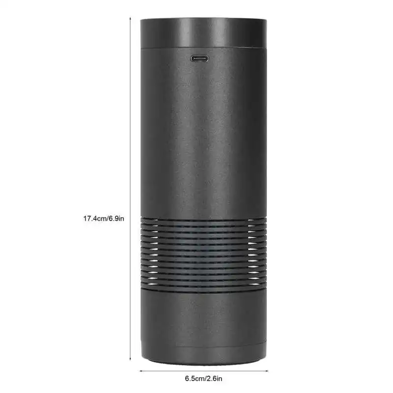 

Negative Ion Air Purifier Aluminium Alloy Air Freshener for Car Home Travel USB Powered Air Cleaner Home Use