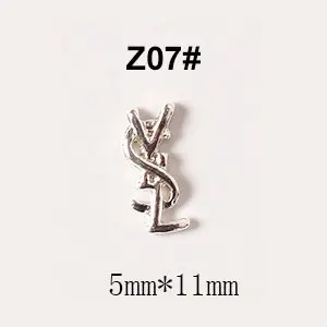 Z07 100 шт./лот 3D сплав пчела корова голова украшение ногтей золотые украшения для ногтей и украшения для ногтей аксессуары для ногтей для художественного оформления ногтей, украшения для ногтей - Цвет: Z07