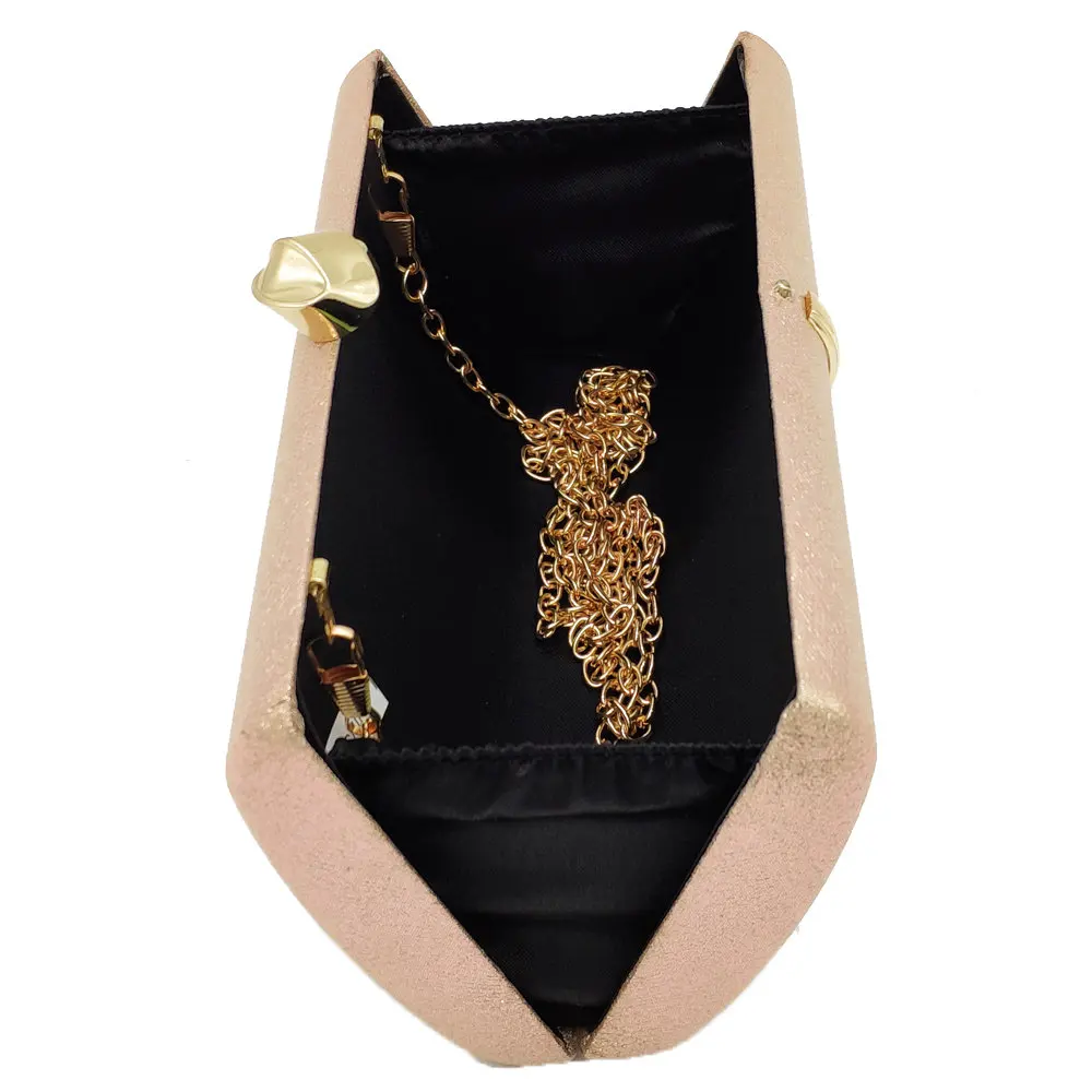 Женский клатч с цепочкой Boutique De FGG вечерние клатчи для свадьбы сумочки на плечо