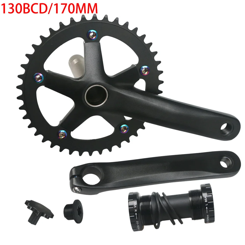 130BCD 44T 152MM 165MM 170MM Road Bike Crankset Bicycle Crank Set Arms Bottom Bracket Part Chainring | Спорт и развлечения