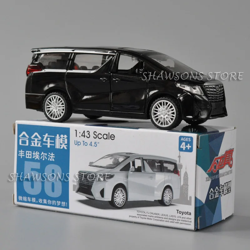 Модель автомобиля под давлением в масштабе 1:43 игрушки для Toyota Alphard MPV коллекция