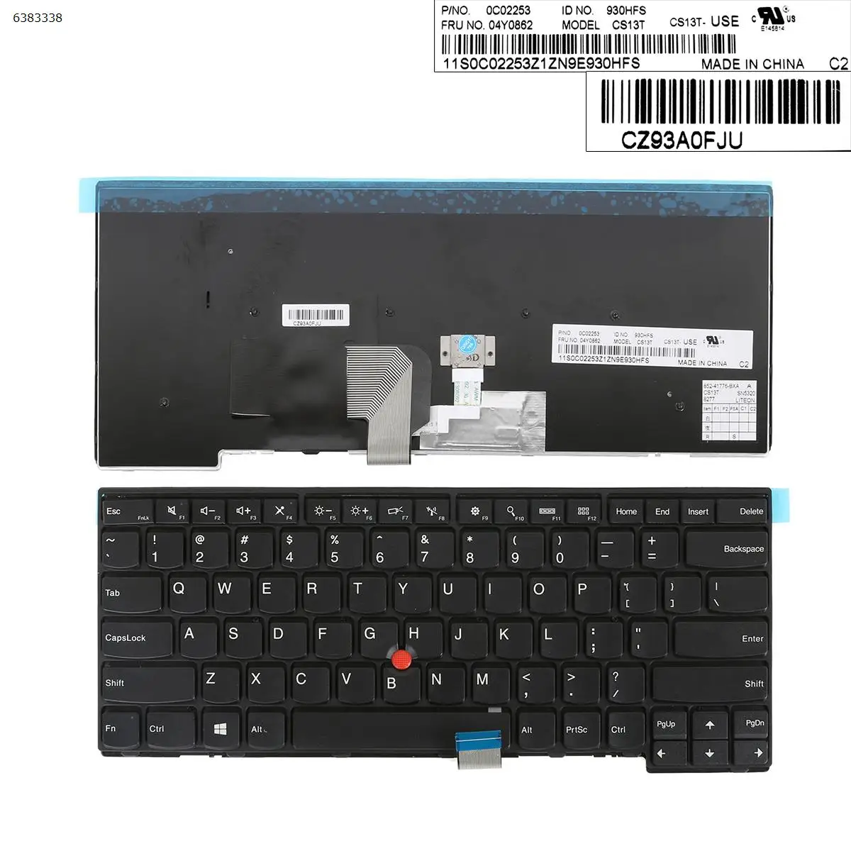 

US QWERTY Layout New For Lenovo Thinkpad T440 T440P T440S T431S T450 T450S T460 E431 Keyboard Black with Pointer NO Backlit