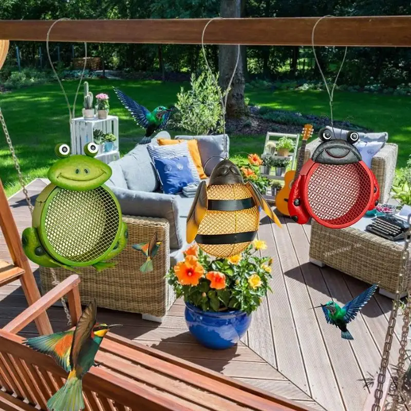 

Hanging Wild Bird Feeder Animal Shaped Outdoor Bird Seed Feeder for Yard Garden Decoration