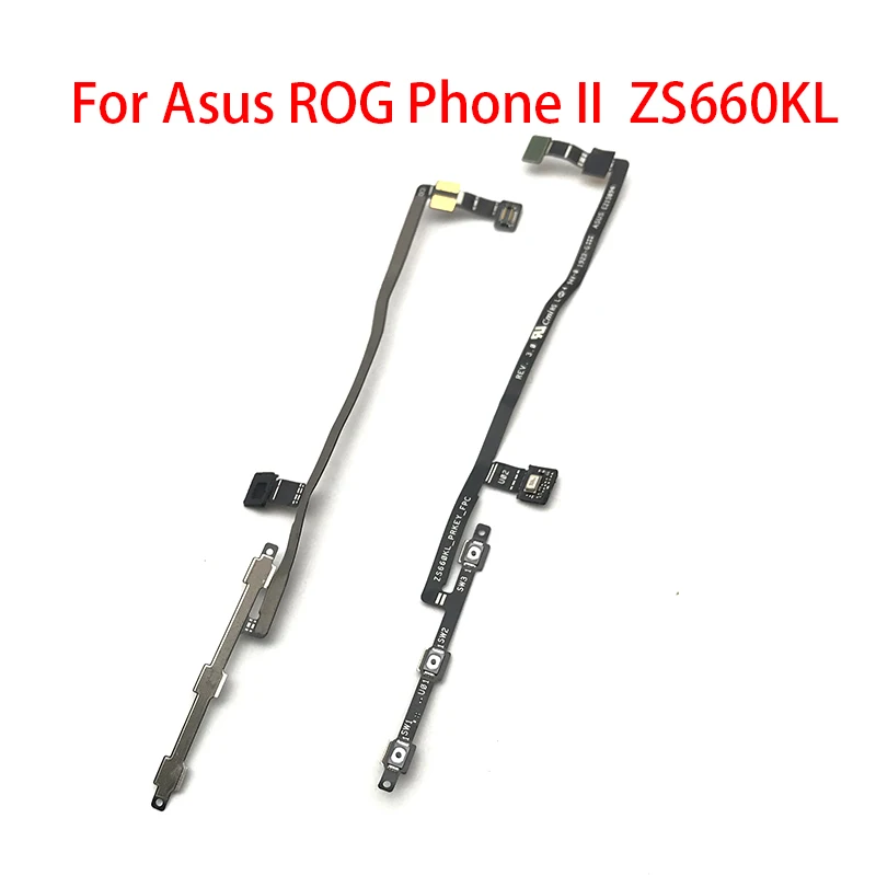 

50pcs/lot Power Switch On/Off Button Volume control Key Button Flex Cable For ASUS ROG Phone II ZS660KL 2019