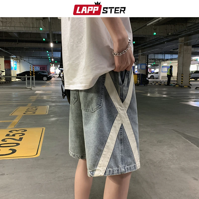 LAPPSTER Шахматная уличная одежда мужские шорты Лето 2019 полосатые хип-хоп хлопок