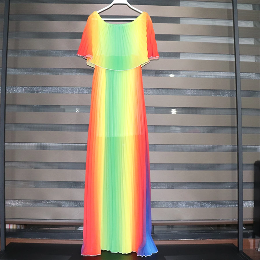 BAIBAZIN Новое Африканское женское платье с открытыми плечами плиссированное