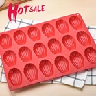 18 даже Мадлен Shell для выпечки торта прессформы Еда Класс силиконовый шоколадный бисквит кухонная форма для самостоятельной готовки инструмент для украшения выпечки