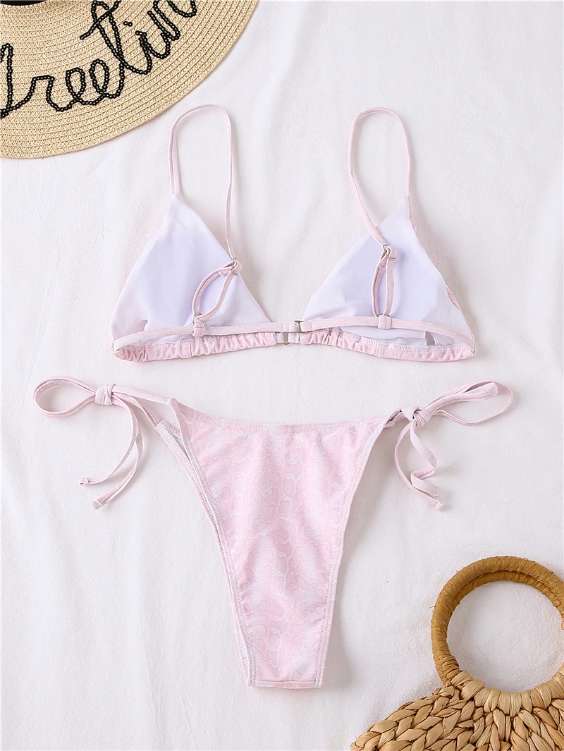 

Sexy Bikini Set Women Contrast Panel Cloose Swimsuit Push-Up Swimwear Beachwear Summer Bathing Suit Ladies Swimming Suit