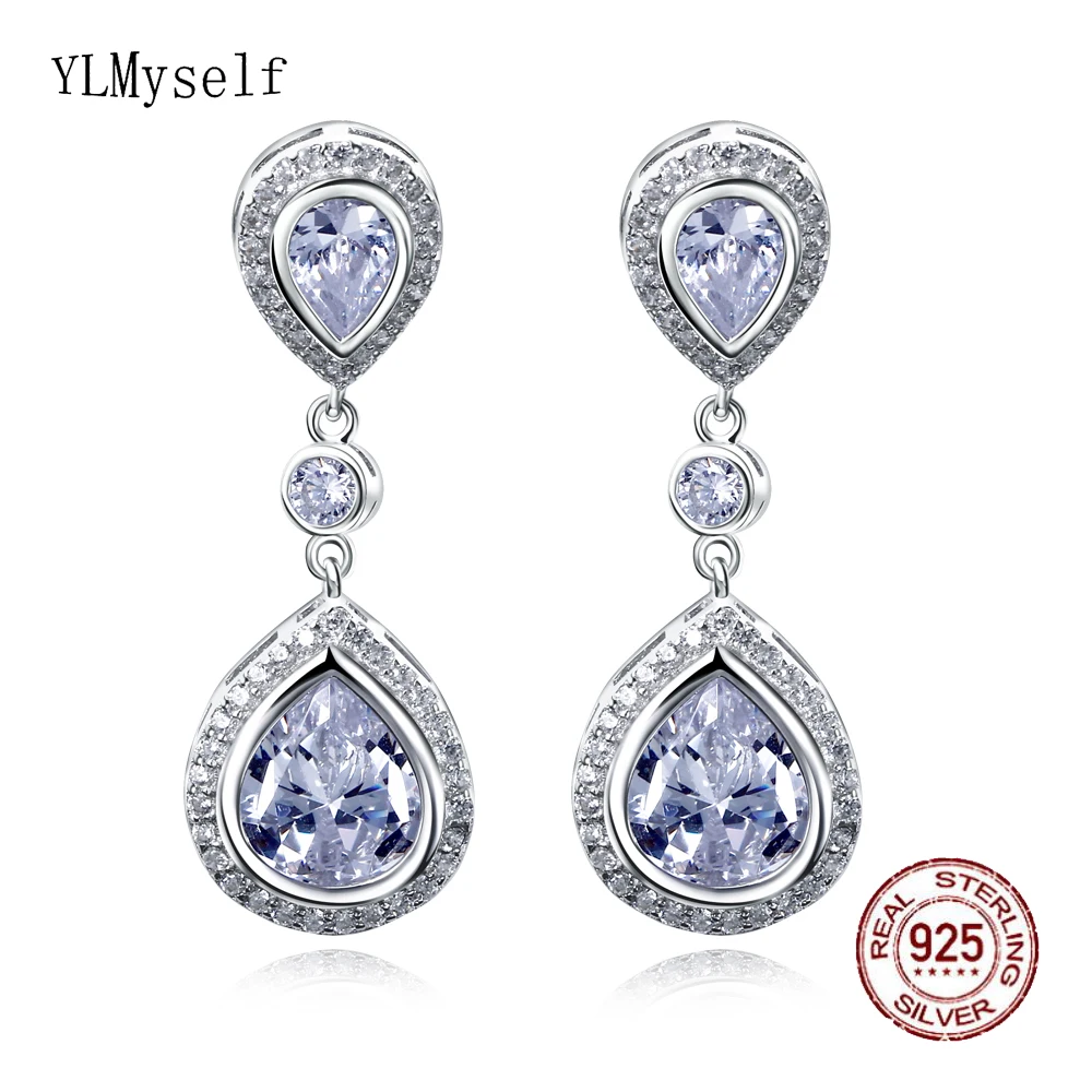 

Beautiful Earring Best Jewelry Big Waterdrop Crystal Jewellery Luxury Dangle Designs Best Gift for Mom