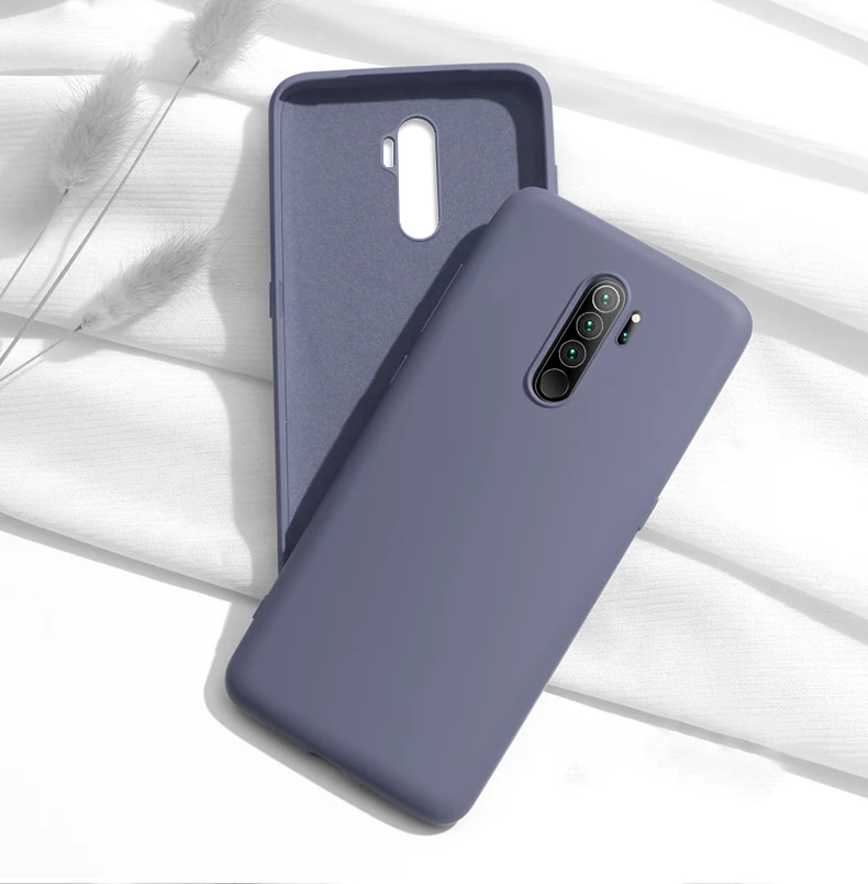 Чехол для Xiaomi Redmi Note 8/Note 8 Pro жидкий силиконовый мягкий чехол для Redmi Note 8 задняя крышка и закаленное стекло
