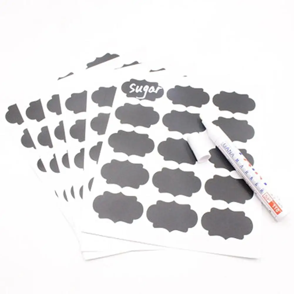 6 шт стеклянная бутылка этикетка наклейка маленькие наклейки в виде меловой