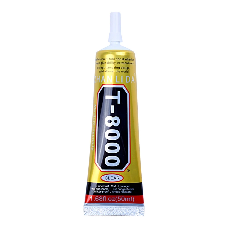 ZHANLIDA T8000 complement drilling environmental protection glue phone shell shell beauty stickers 50ml