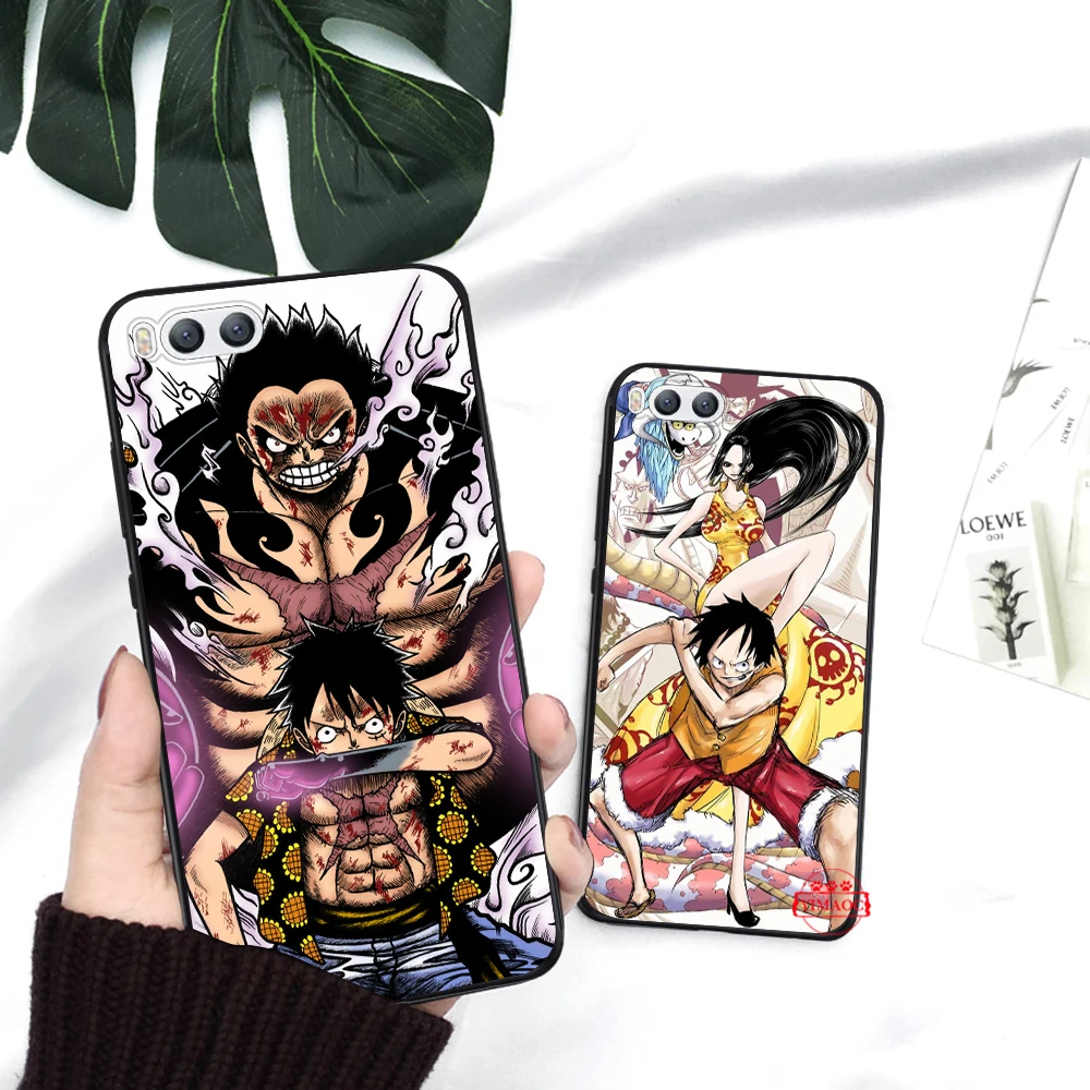 Японский аниме коллаж Один Кусок Луффи силиконовый чехол для Xiaomi 6 8 9 SE A1 A2 A3 Lite F1 Mix