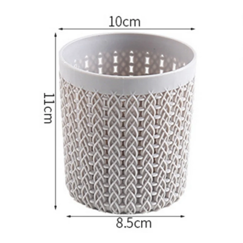 Пластиковый держатель для ручек полый ротанговый стол коробка хранения