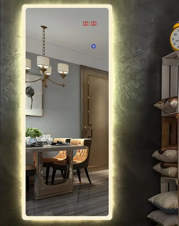 Зеркало для ванной со светодиодсветильник кой настенное зеркало туалета умное с