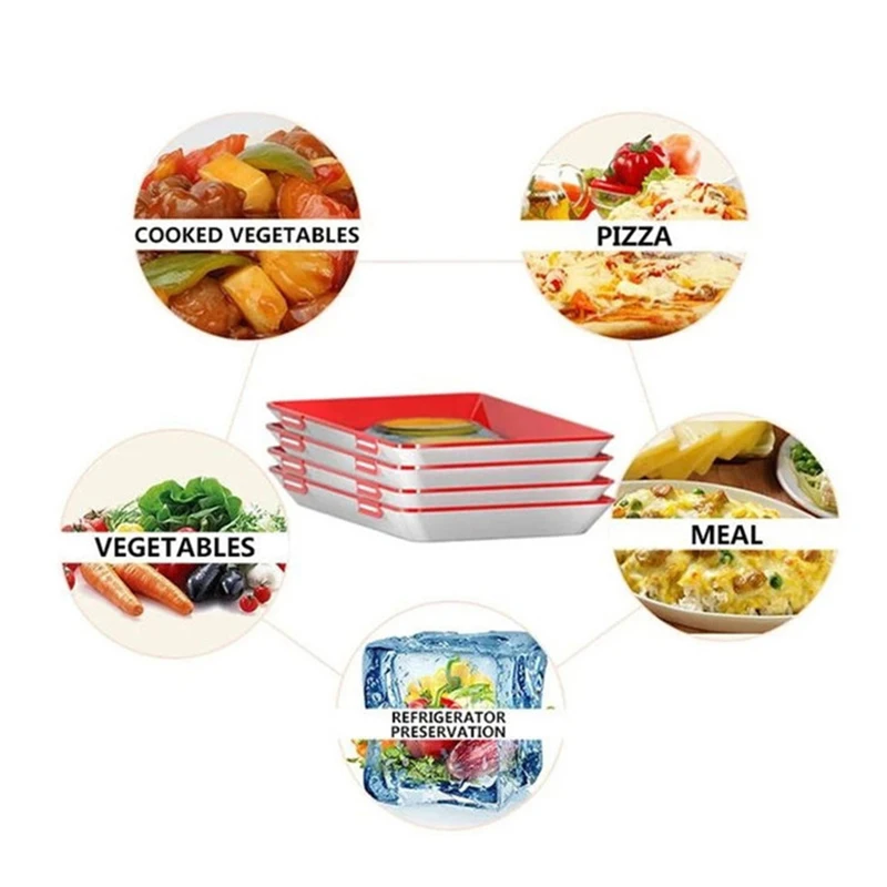 Пластиковый креативный поднос для хранения еды кухонных столовых приборов
