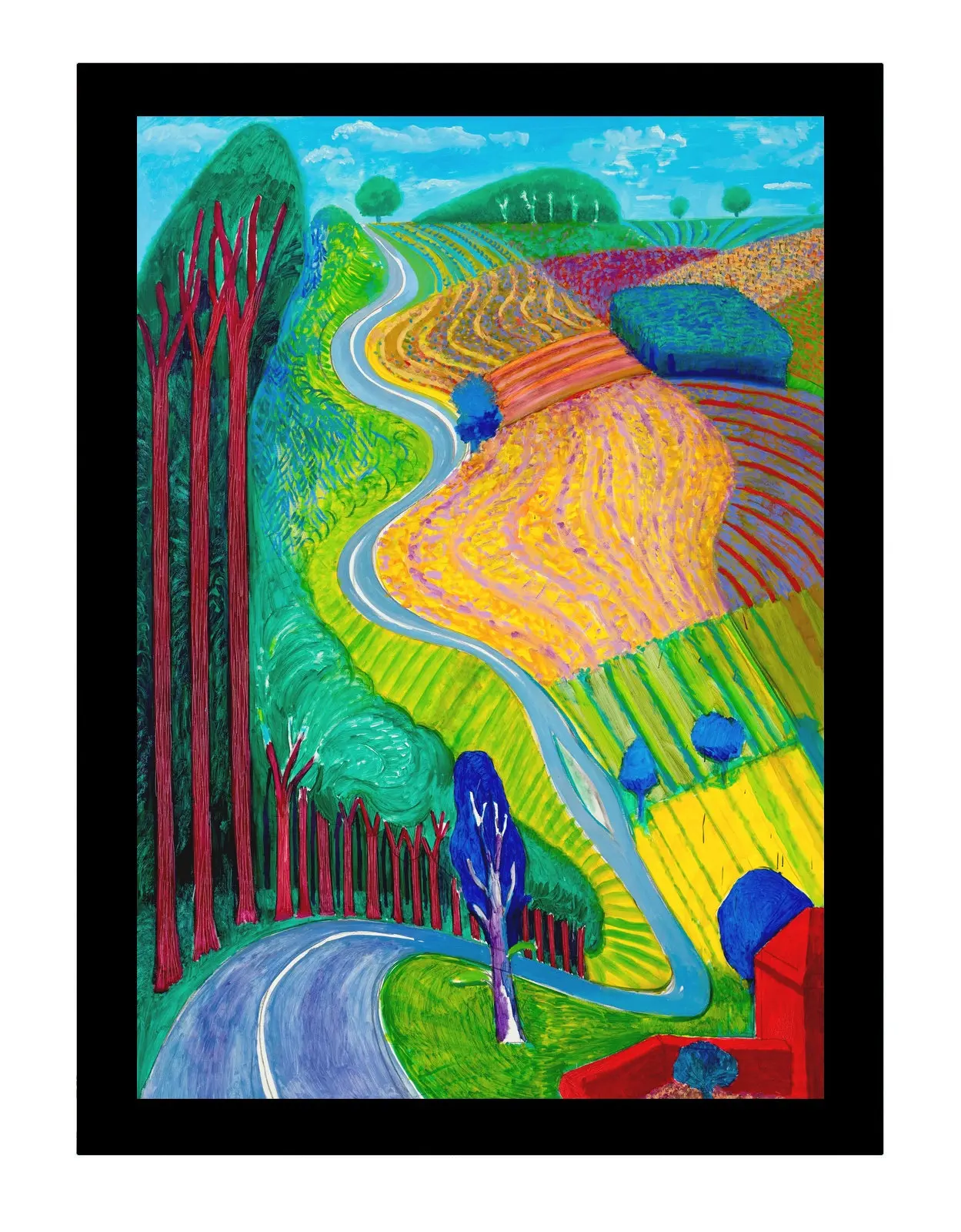 Дэвид хокни обзор солнечного света настенное искусство вышивка ручная работа