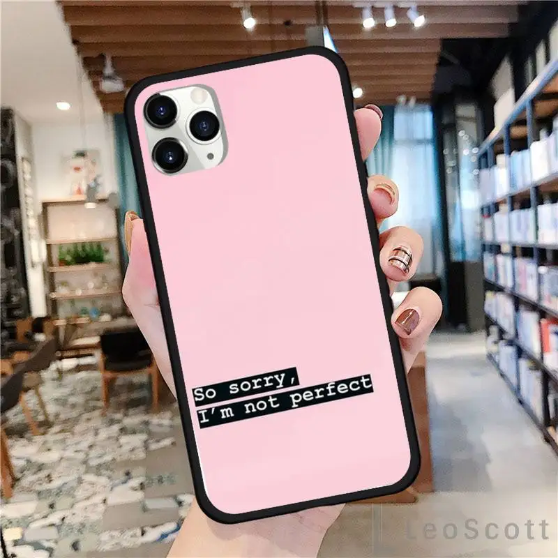 

No Bad Vibes rainbow color Text Phone Case For iphone 8 11 12 Redmi note 8 9 s huawei p 30 pro lite plus cover shell funda
