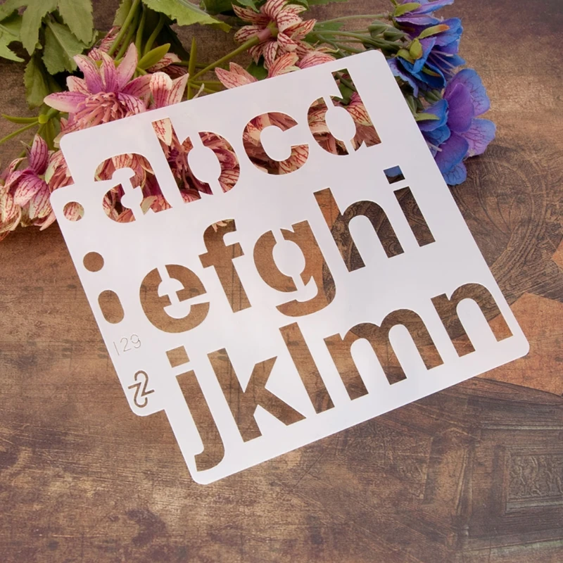 

Letter and Number Stencils Reusable Plastic Letter Stencils Alphabet Journal Stencils Font Templates for Notebook Diary DIY 72XF