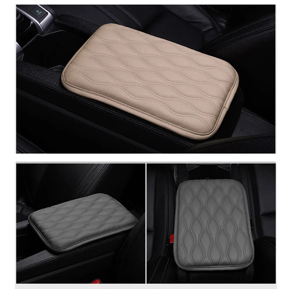 

Hot Sale 5 Colors Top Fashion Leather Car Armrest Pad Cover Used In Many Kinds Of Car Auto Accessorie Wholesale Dropshipping