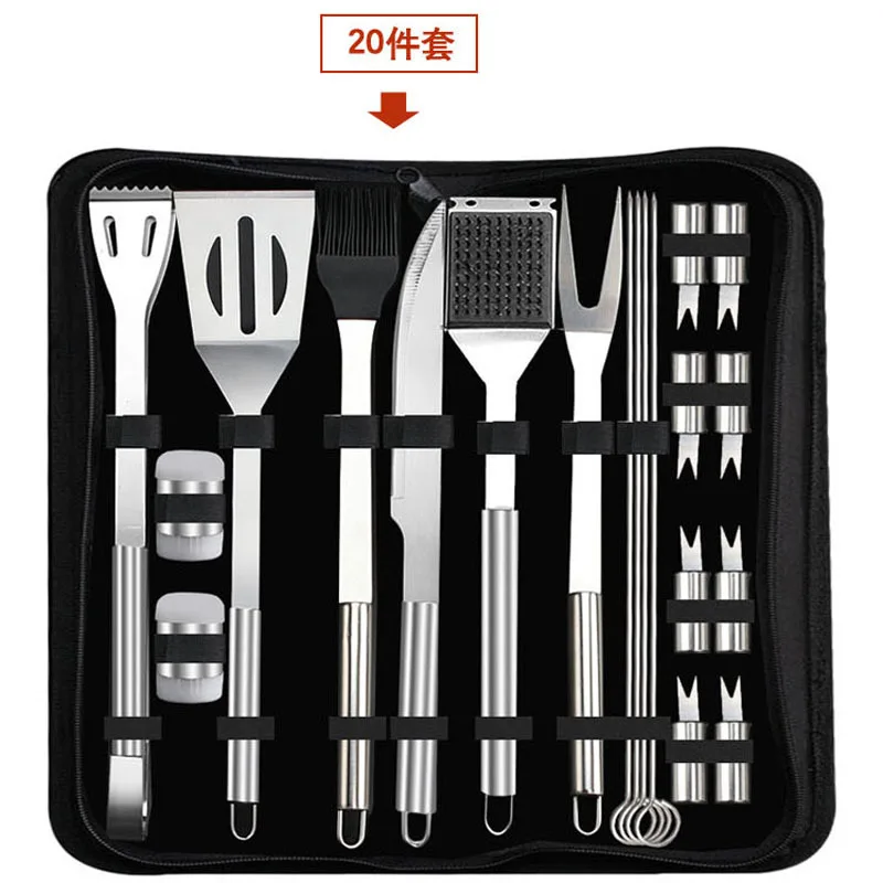 5 шт. Инструменты для барбекю аксессуары вилки из нержавеющей стали наклейки